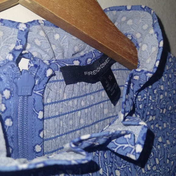 FRENCH CONNECTION Blue Elao Verona Mini Dress - Picture 11 of 13